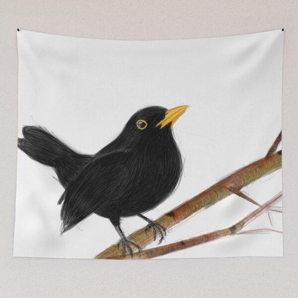 Item preview, blackbird in love designed and sold by mayerarts.