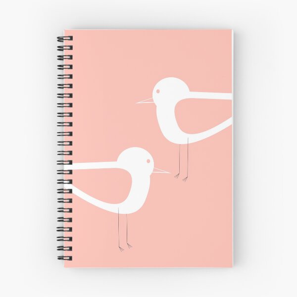 Item preview, Shorebird Pair in Blush 1 designed and sold by kierkegaard.