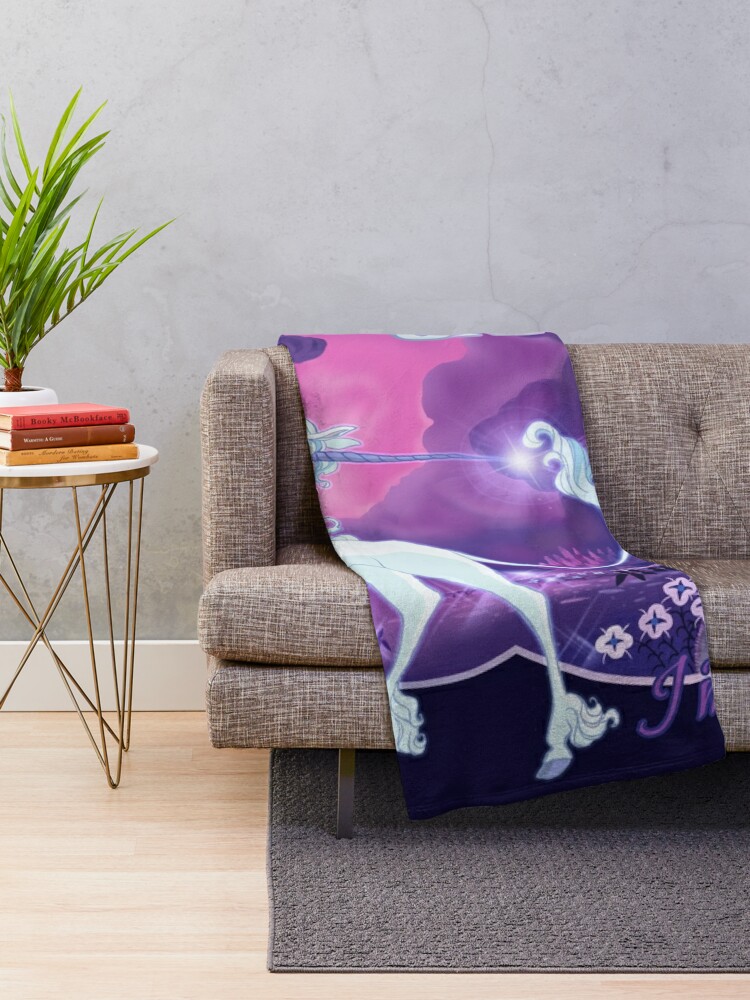 Alternate view of I'm Alive - Lilac Throw Blanket