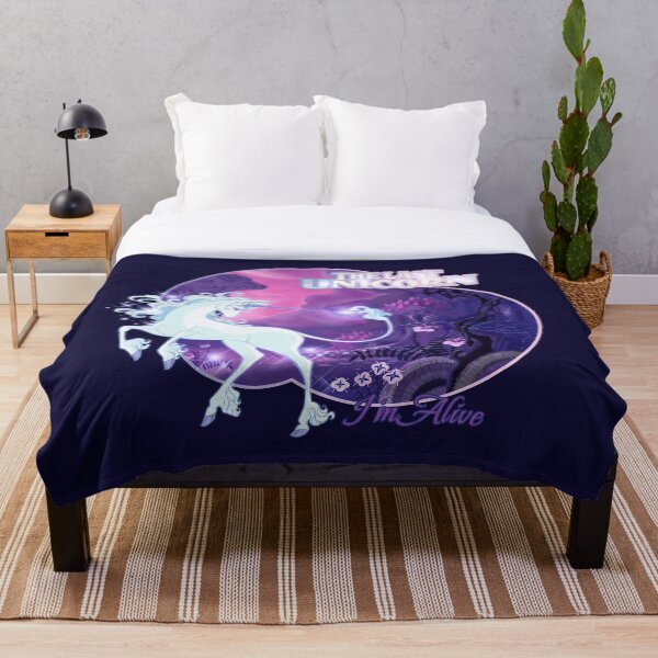 I'm Alive - Lilac Throw Blanket