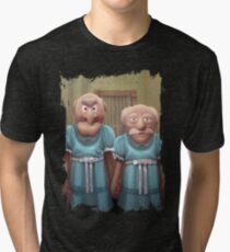 Muppet Maniac - Statler & Waldorf as the Grady Twins Tri-blend T-Shirt
