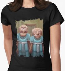 Muppet Maniac - Statler & Waldorf as the Grady Twins Women's Fitted T-Shirt