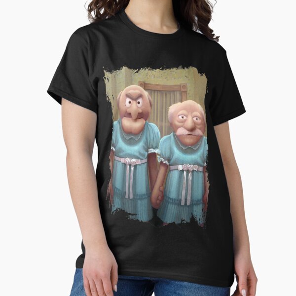 Vista previa del artículo con la obra «Muppet Maniac - Statler & Waldorf como los gemelos Grady», diseñado y vendido por GrimbyBECK.