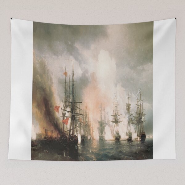Item preview, Russian-Turkish Sea Battle of Sinop on 18th November 1853-Ivan Aivazovsky designed and sold by LexBauer.