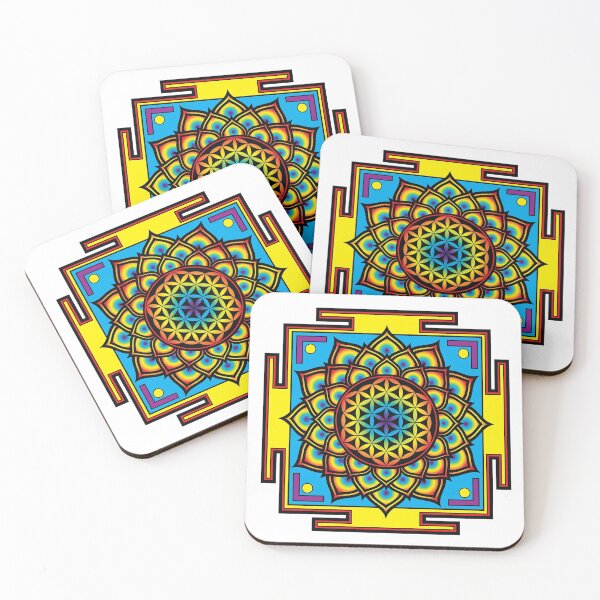 Item preview, Flower of Life Psychedelic Mandala designed and sold by GalacticMantra.