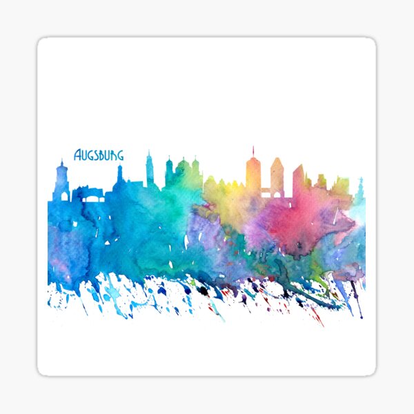 Artikel-Vorschau von Augsburg Skyline, designt und verkauft von artshop77.