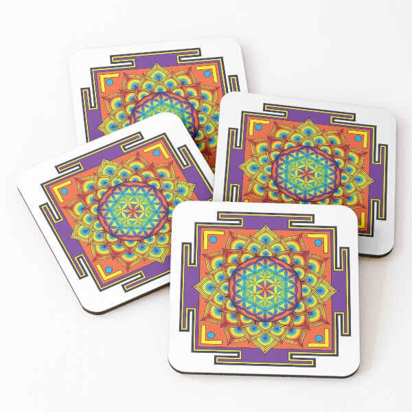 Item preview, Flower of Life Rainbow Mandala designed and sold by GalacticMantra.