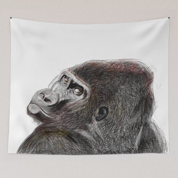Item preview, A sad gorilla designed and sold by mayerarts.