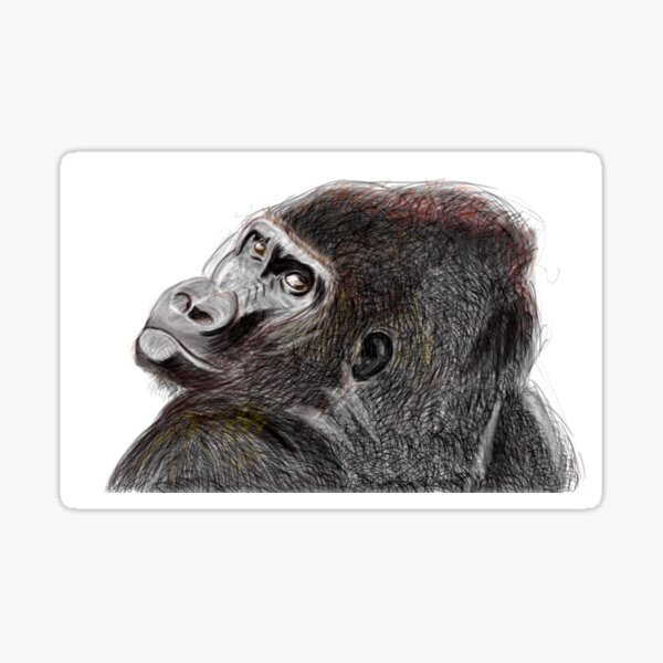 Item preview, A sad gorilla designed and sold by mayerarts.