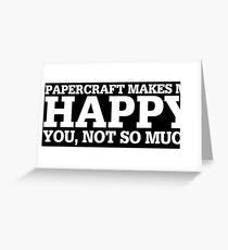 Tarjeta de felicitación Idea de regalo divertido de Papercraft