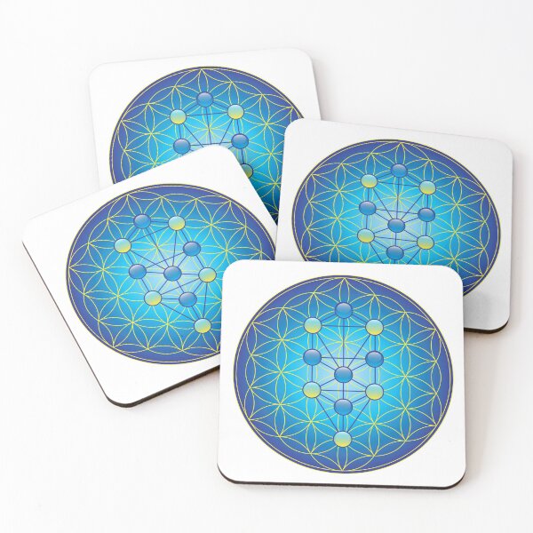 Item preview, Tree of Life on Flower of Life  designed and sold by GalacticMantra.