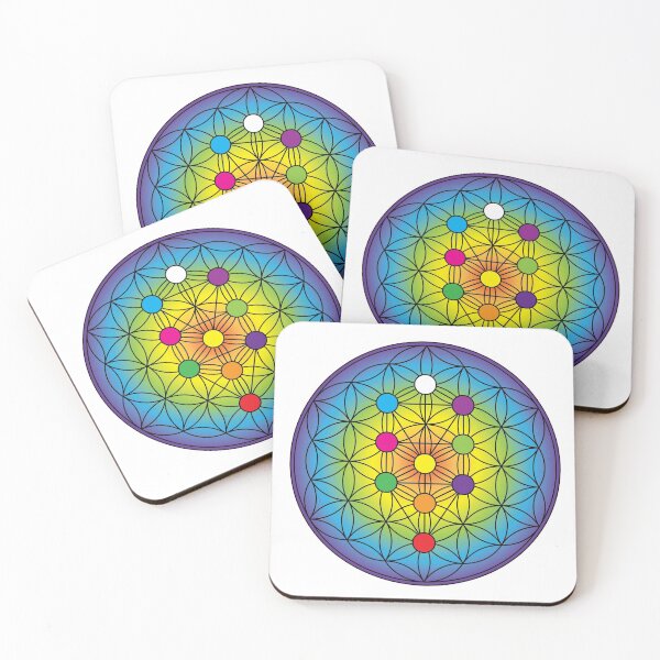 Item preview, Tree of Life on Flower of Life  designed and sold by GalacticMantra.