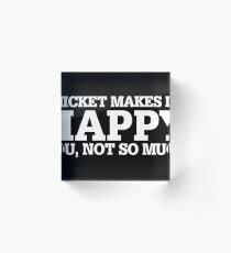 Cricket Funny Gift Idea Acrylic Block