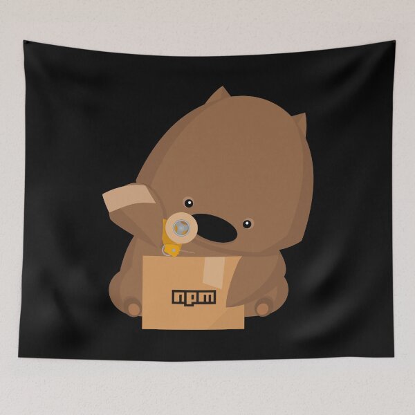 Item preview, NPM: Wombat's delivery (Black) designed and sold by hellkni9ht.