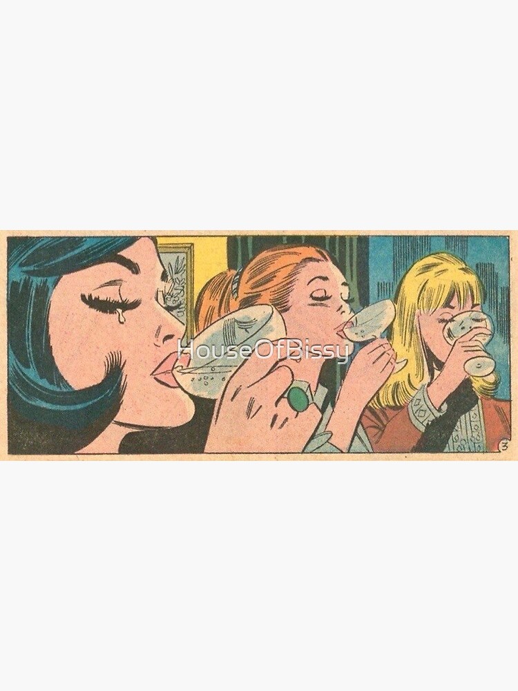 Girls Night Out Vintage Romance Comics, comic kawaii pinup girl by HouseOfBissy