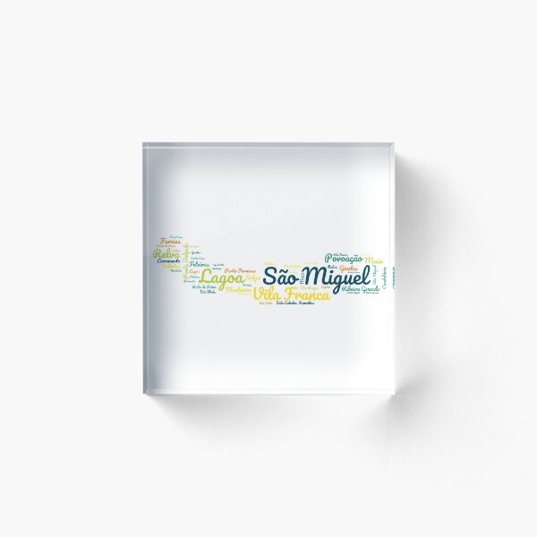 Sao Miguel Azores Acrylic Block