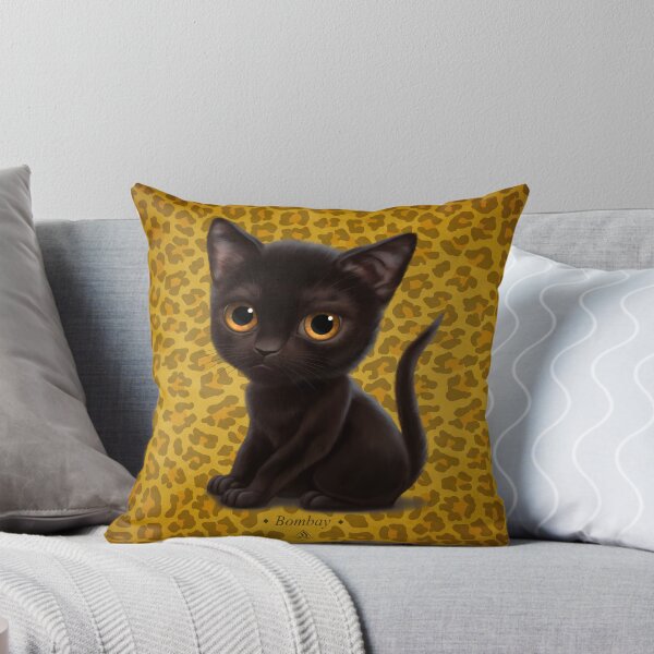 Item preview, Cataclysm - Bombay Kitten - Leopard print designed and sold by Iker Paz Studio.