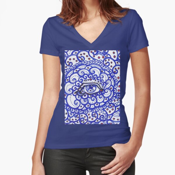 Fitted V-Neck T-Shirt