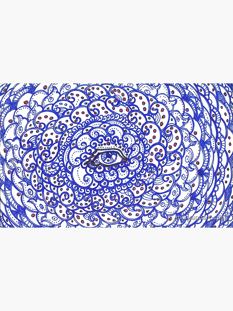 Ornate Blue Eye by maryannart-com