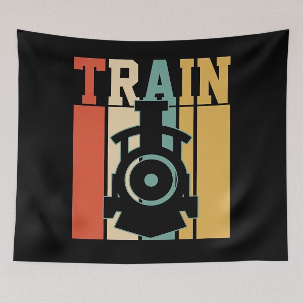 Item preview, Retro Vertical Train Engine Railroad designed and sold by 4tomic.