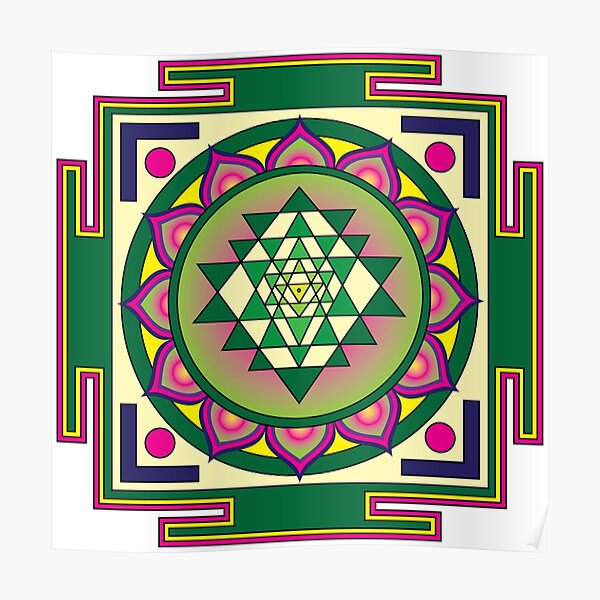 Sri Yantra Mandala Poster