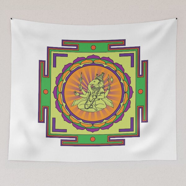 Item preview, Ganesha Mandala designed and sold by GalacticMantra.