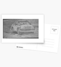 Mercedes 190E Postkarten
