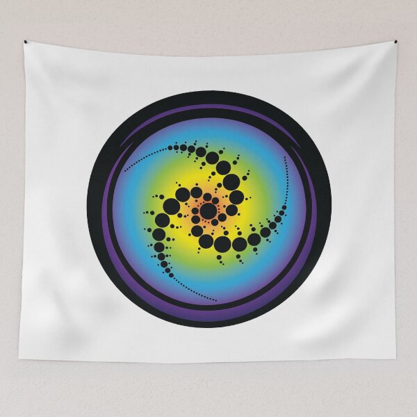 Item preview, Triple Spiral Crop Circle designed and sold by GalacticMantra.