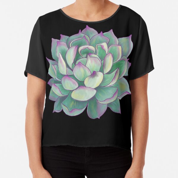 Sukkulente Pflanze Chiffon Top