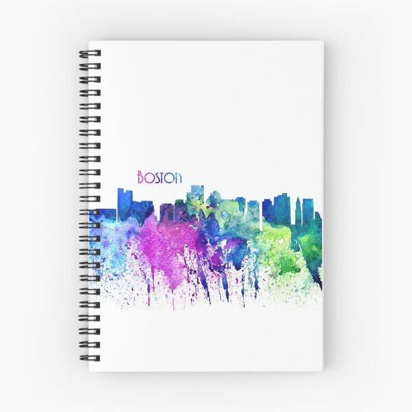 Item preview, Boston Skyline in Clean Scissor Cut Style Abstract Skyline designed and sold by artshop77.