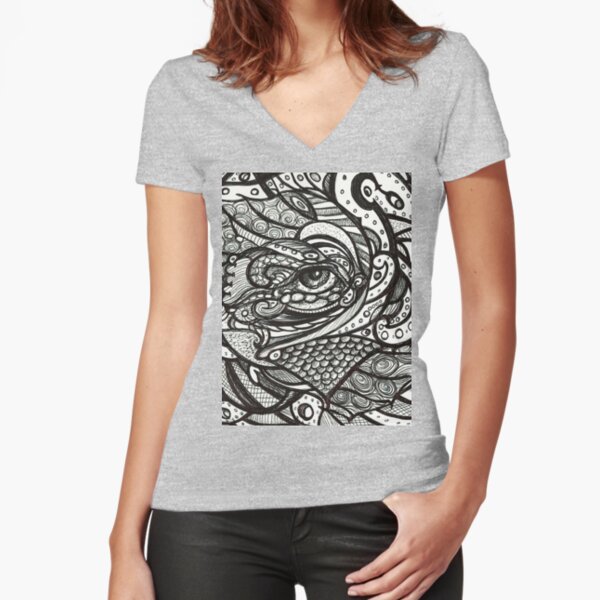 Fitted V-Neck T-Shirt