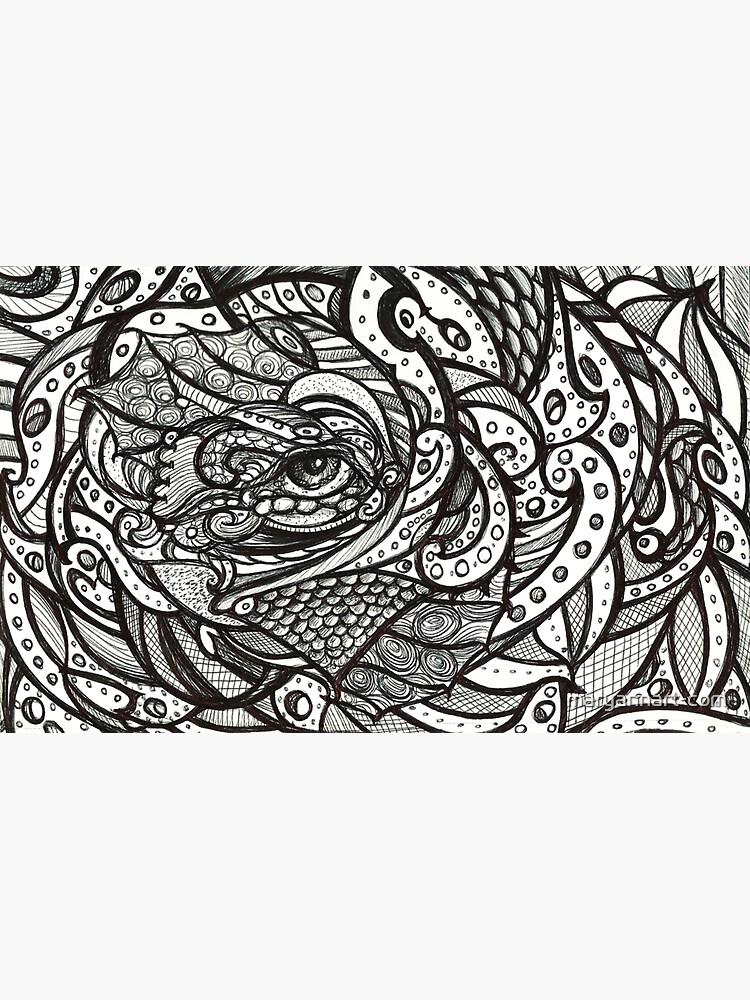 Black and White Eye Two by maryannart-com