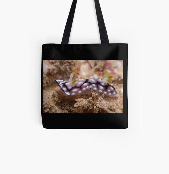Chromodoris geometrica, Kapalai, Sabah, Malaysia All Over Print Tote Bag