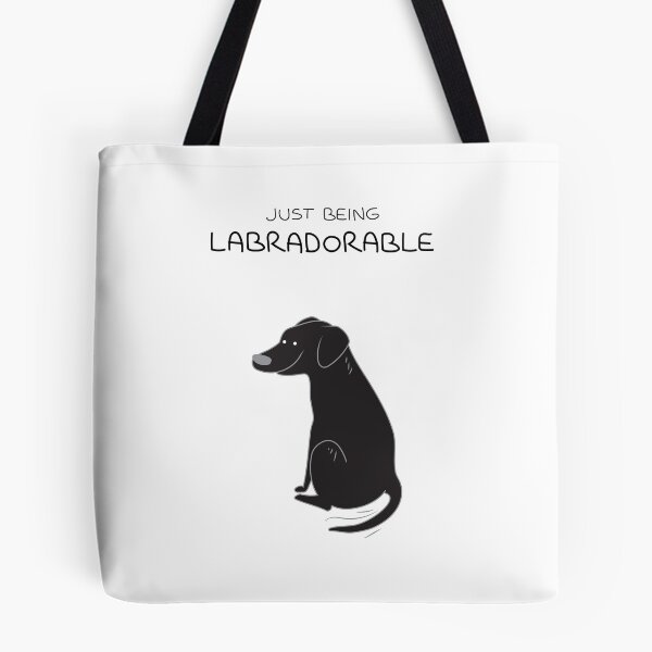 Item preview, Black Lab Being Labradorable  designed and sold by scarriebarrie.