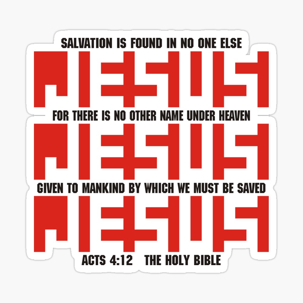 Jesus No Other Name Poster By Flabba Redbubble