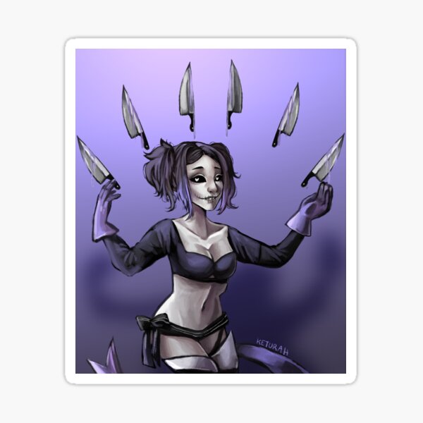Knife crazy love Sticker