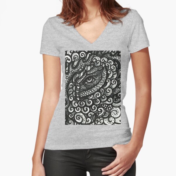 Fitted V-Neck T-Shirt