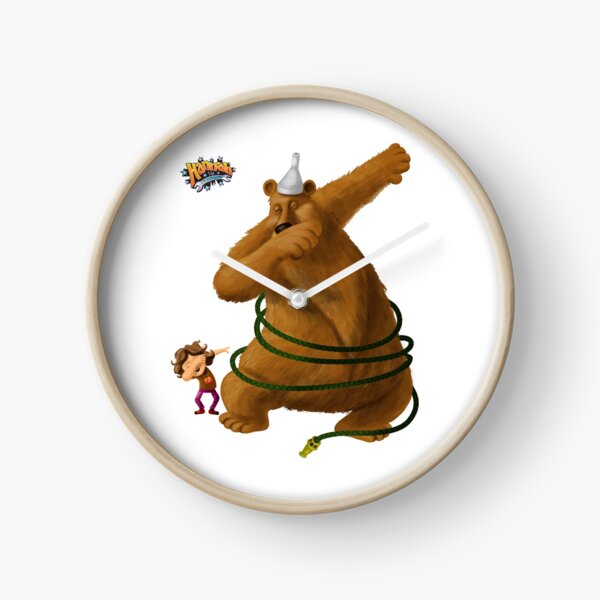 Hannah and the Dancing Bear dabbling in dabbing Clock