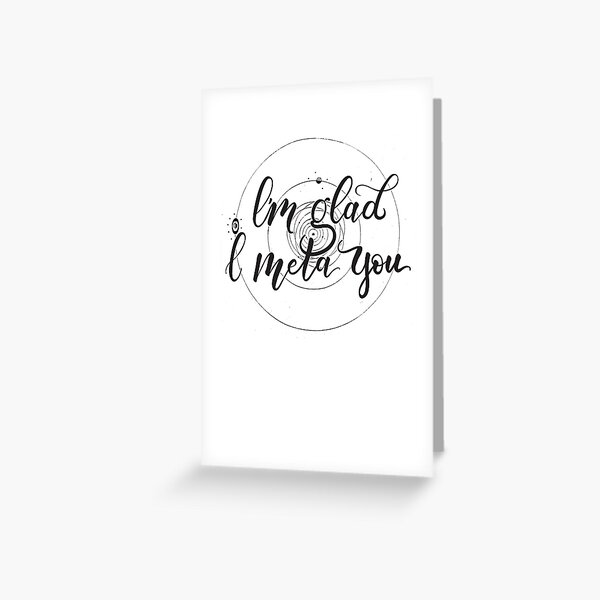 Script Greeting Cards For Sale | Redbubble