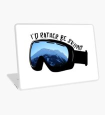 Ich würde eher Ski fahren - Brille Laptop Folie