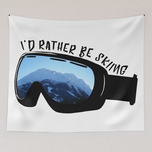 Item preview, I'd Rather Be Skiing - Goggles designed and sold by Johnston Creative.