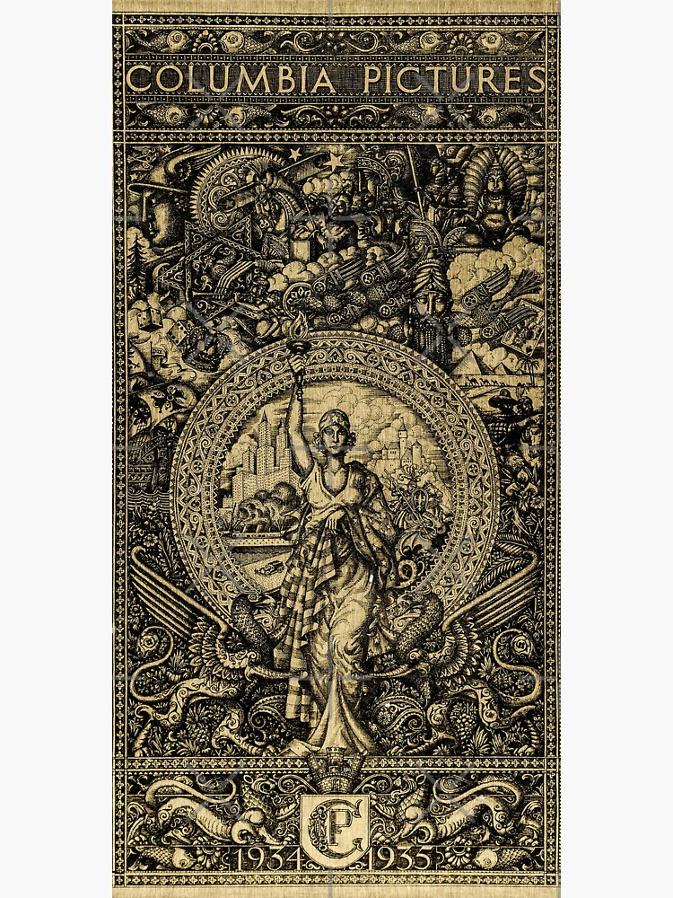 "COLUMBIA PICTURES EXHIBITOR BOOK COVER 19341935!" Sticker for Sale by