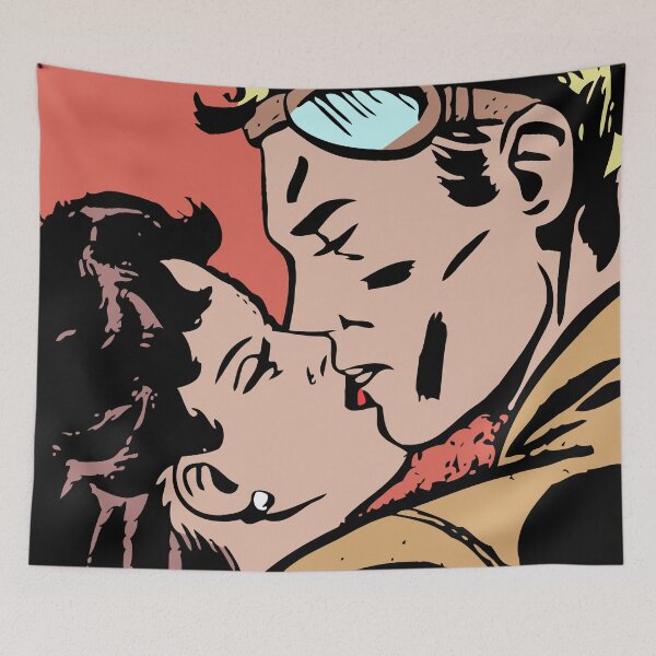 Item preview, RETRO KISSING Pop Art designed and sold by Bruce ALMIGHTY Baker.