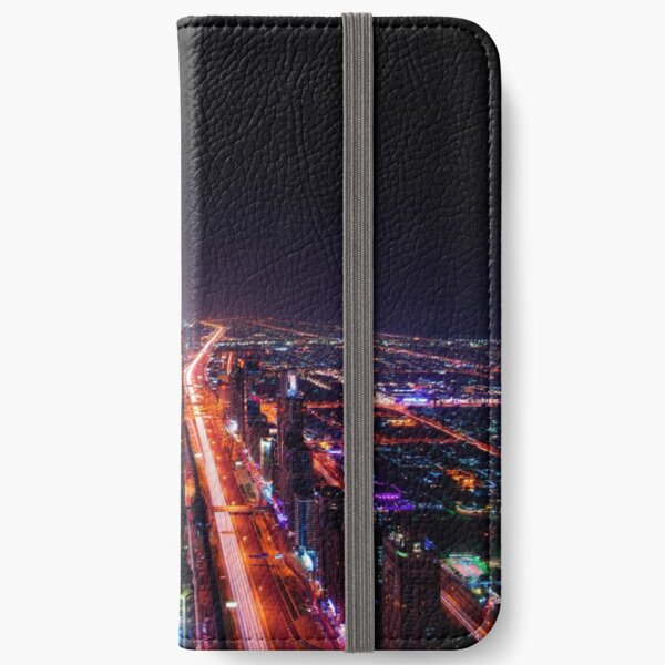 Mega City Neon Lights iPhone Wallet