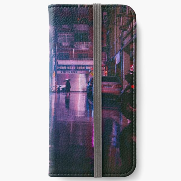 Neon Street Life Cyberpunk iPhone Wallet