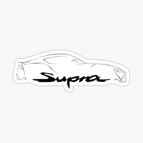 Vista previa del artículo con la obra «Toyota GR Supra MK5 silueta», diseñado y vendido por pr0xy.