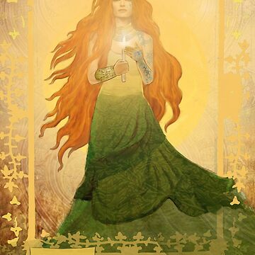 Artwork thumbnail, Celtic Goddess; Brigid by Dan Goodfellow