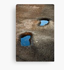 Footprints pools Canvas Print