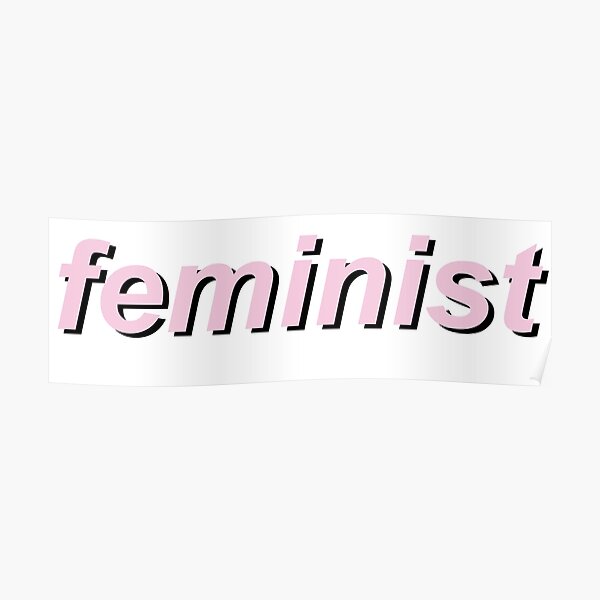 feminist pink Poster