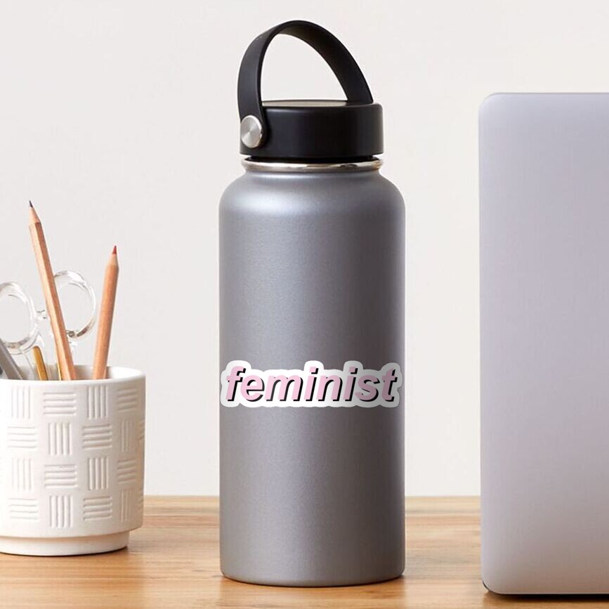 feminist pink Sticker